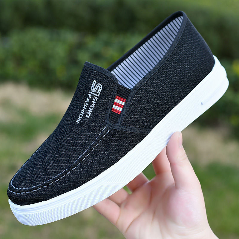 Men's Old Beijing Cloth Shoes, Casual Soft-Soled Canvas Dad Shoes, Middle-Aged and Elderly Men's Work Shoes, Wholesale from Manufacturer