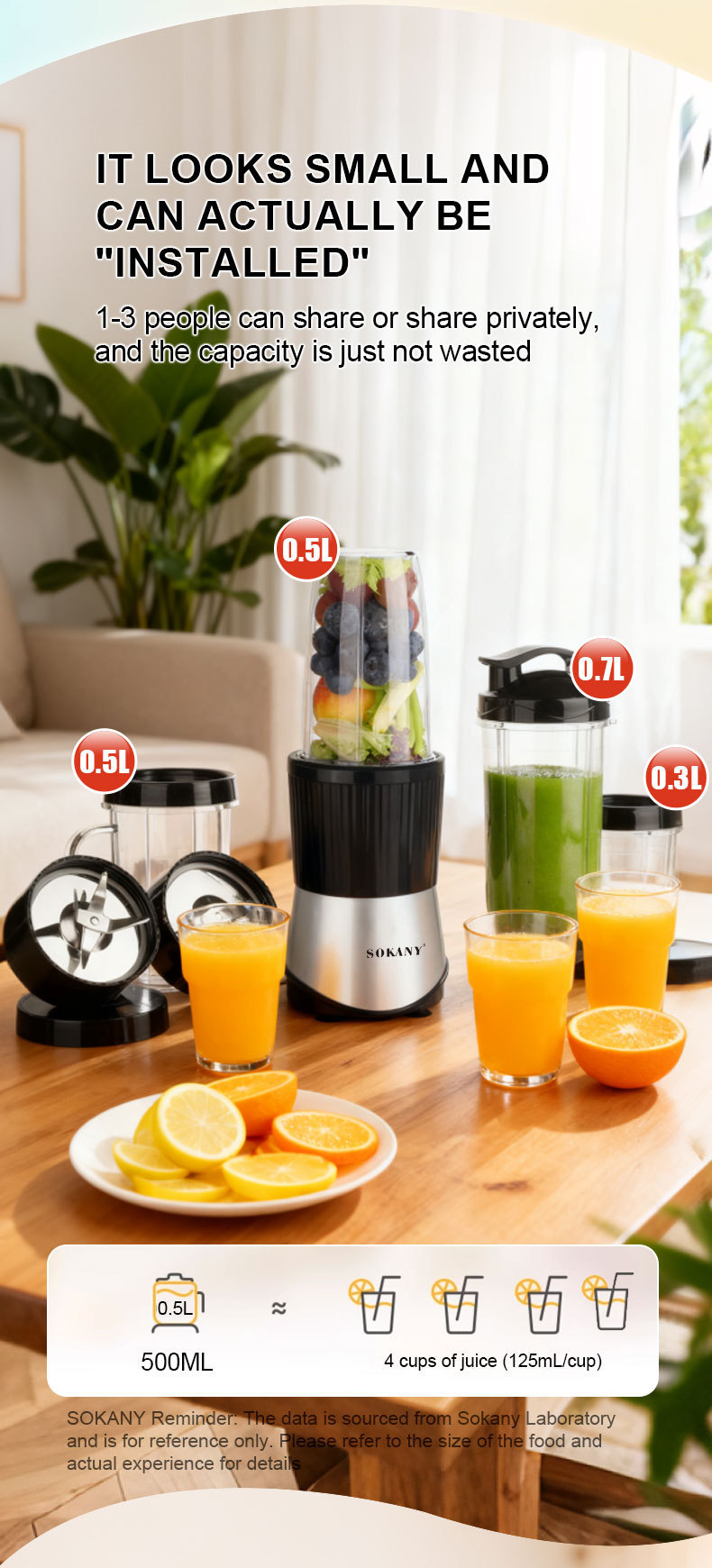High Speed Smoothie Maker 6 In 1 Blender Food Processor Juicer_voghion.com