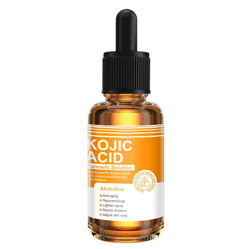 跨境Kojic Acid Turmeric Serum姜黄曲酸精华液焕白祛痘面部精华