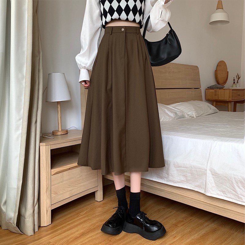 Murdered Reissue Skirt Women's Spring Summer 2025 New Slimming Petit High-Waist Umbrella Skirt