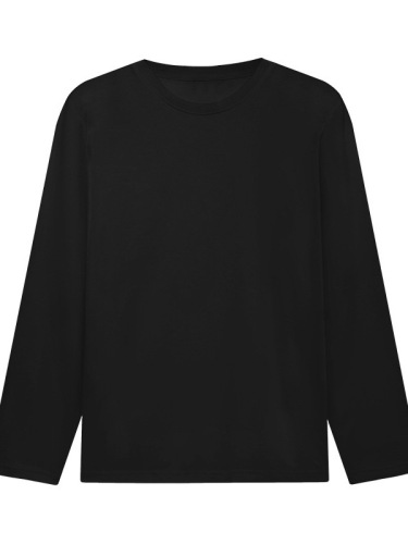 Simple casual round-neck bottomed shirt autumn long-sleeved t-shirt women's loose all-match Hong Kong trend brand trend pure color top