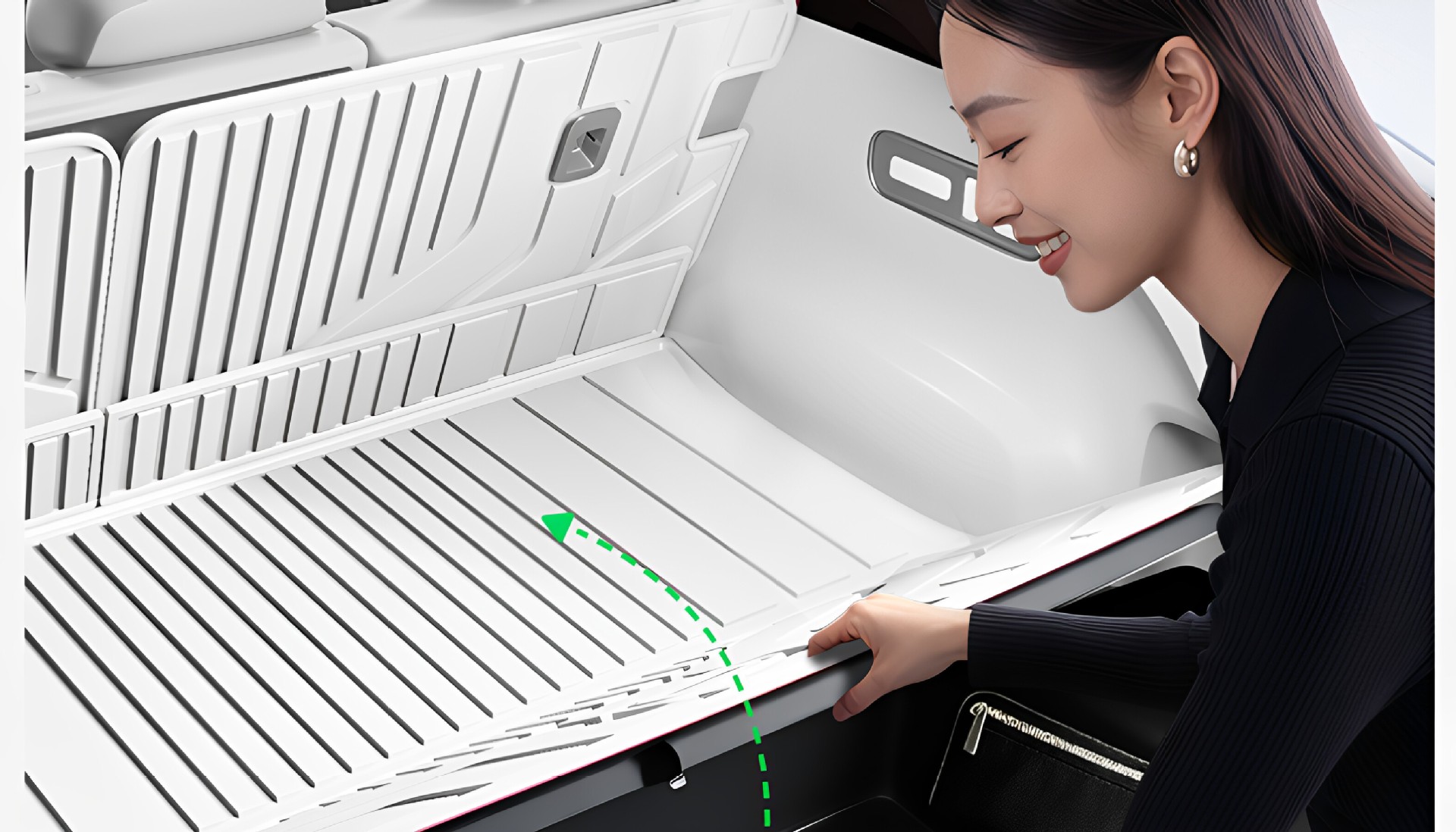 Six Sheep brand trunk mat, suitable for Lynk & Co 07 GT, TPE full surround design, 2026 model, car modification accessory, foot mat for the trunk