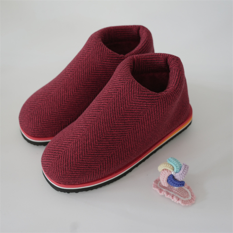 7 번 버건디 헤링본 패턴