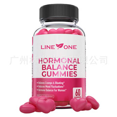 ホルモンバランスPMSレリーフ60 Gummies-Strawberryフラヴォー