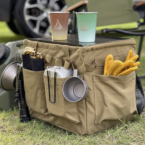 Outdoor tool storage box camping storage bag large capacity multifunctional portable bag storage picnic organization pack