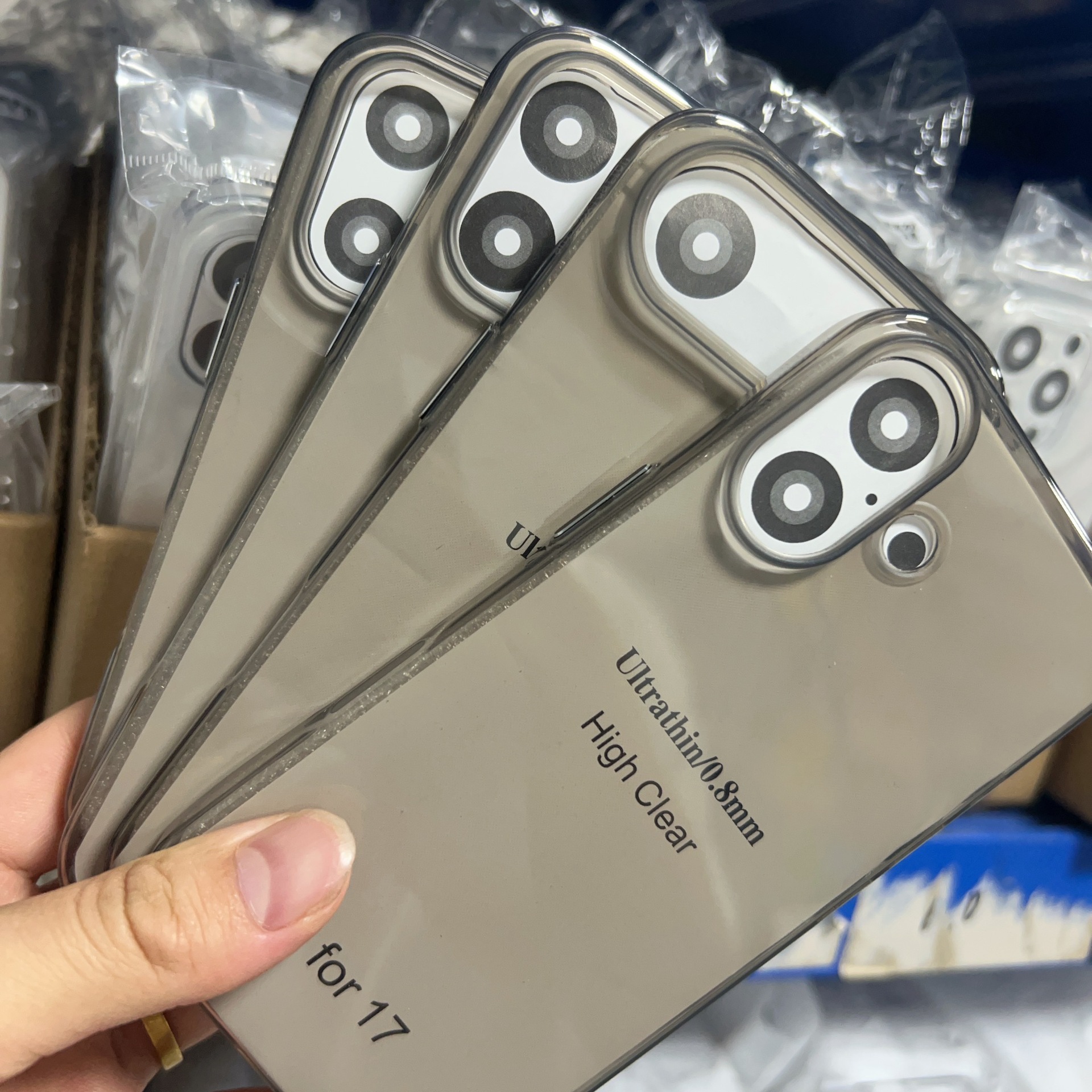 Transparent black-all-inclusive fine holes ★ Yellow-resistant bayer material [ultra-thin naked feel] opp bag