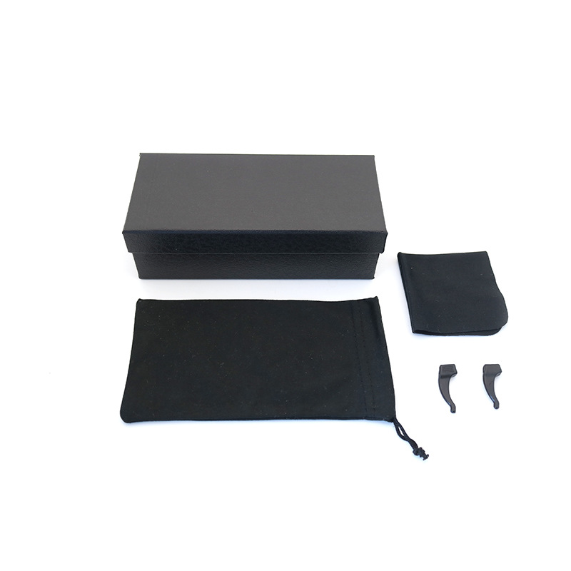 Caja de cartón blanco Oxford Zipper Glass Case PVC Botón Caja de gancho Caja de gafas de sol resistente a la compresión Accesorios de caja plegable 1
