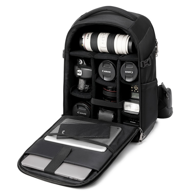 신형 다기능 카메라 가방 접이식 사진 배낭 통기성 방수 착용 방지 배낭