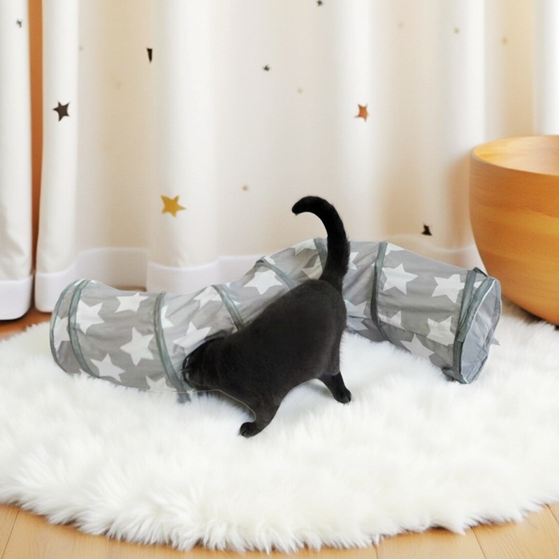 ペットの猫が自ら楽しむための退屈解消トンネル、穴をくり抜いて這う折りたたみ式通路、猫を楽しませる新しい迷路おもちゃ、卸売用|undefined