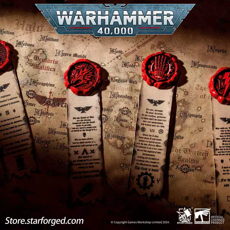 Сет из четырех предметов: Peripheral Salamander White Scar Deathwatch Mark of Purity для Warhammer 40K