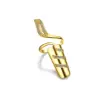 Golden, on index finger