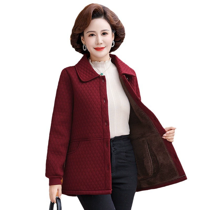 Keep warm colored jacket for mother