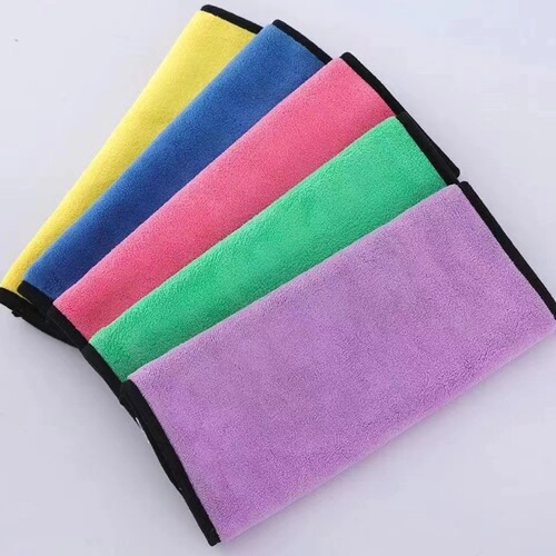 Coral Fleece Car Wash Cloth, Dual-Color Wash Towel, Thickened Water Absorbent Dual-Sided Car Towel, Wholesale Logo