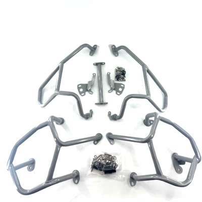 for Bmw 18-23 Models Waterbird: Motorcycle bumper - upper-and-lower-guard-bars-painted-silver-export-quality