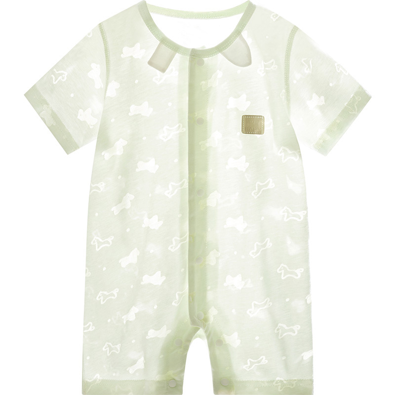 Bebé mono verano delgada de manga corta mameluco niño sin hueso traje recién nacido Ropa niños y niñas Bebé Ropa de verano