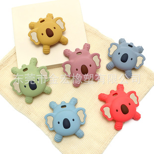 Cross-border New Koala Teeth Gum Children's Baby Grinding Stick Silicone Stereo Chewing Glue Anti-eating Hand Educational Toys