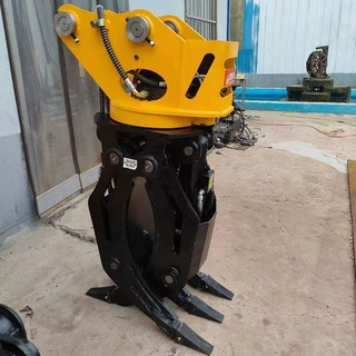 中旺挖掘机液压抓钢机废钢废铁抓木机挖掘机液压属具抓木器机器