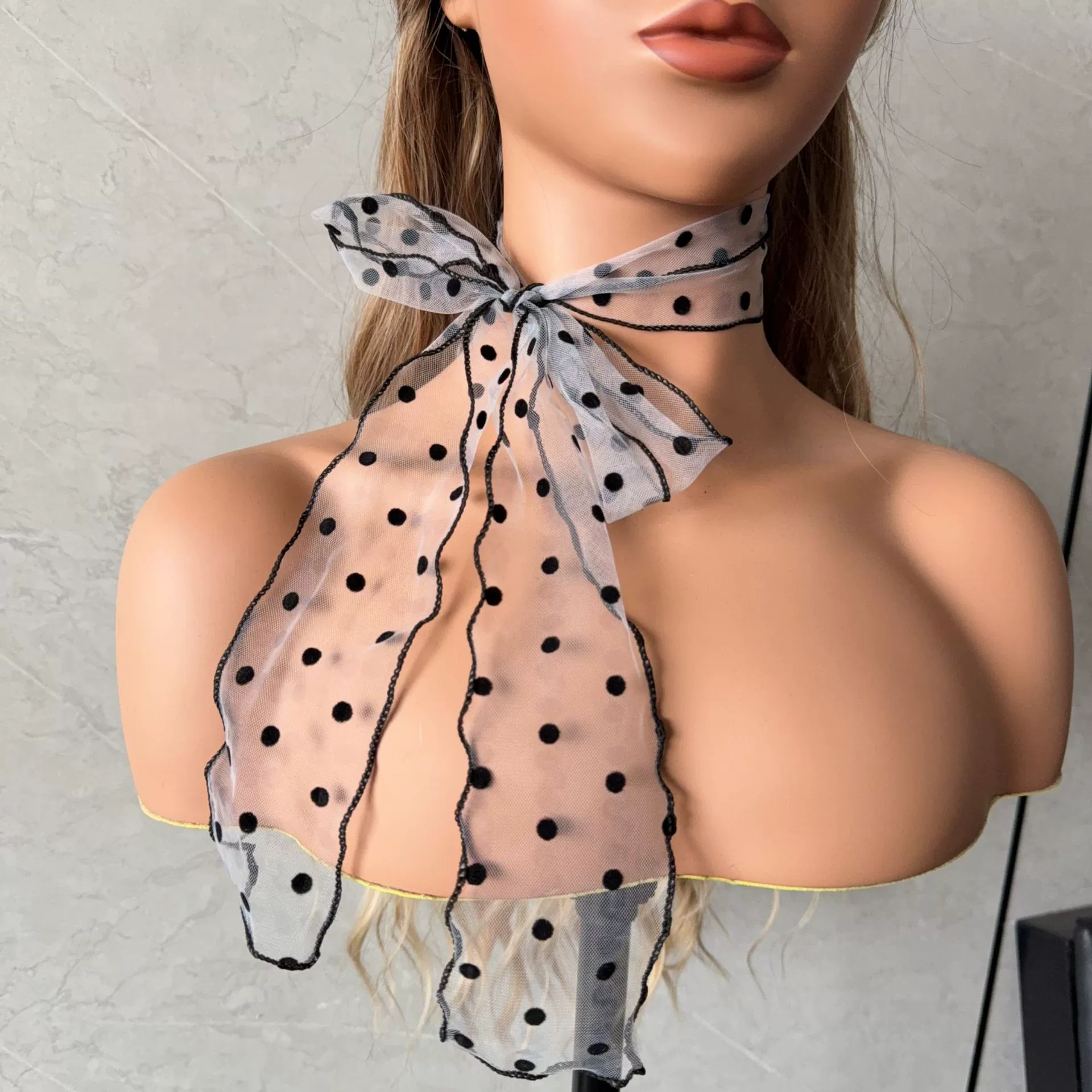 Cute headband, spring scarf, hair accessory, high-quality style