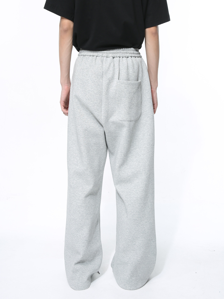 Mtlclothes ropa de Hombre | 2024 primavera nueva moda nacional bordado collar de pie suéter conjunto de tres piezas traje de color sólido