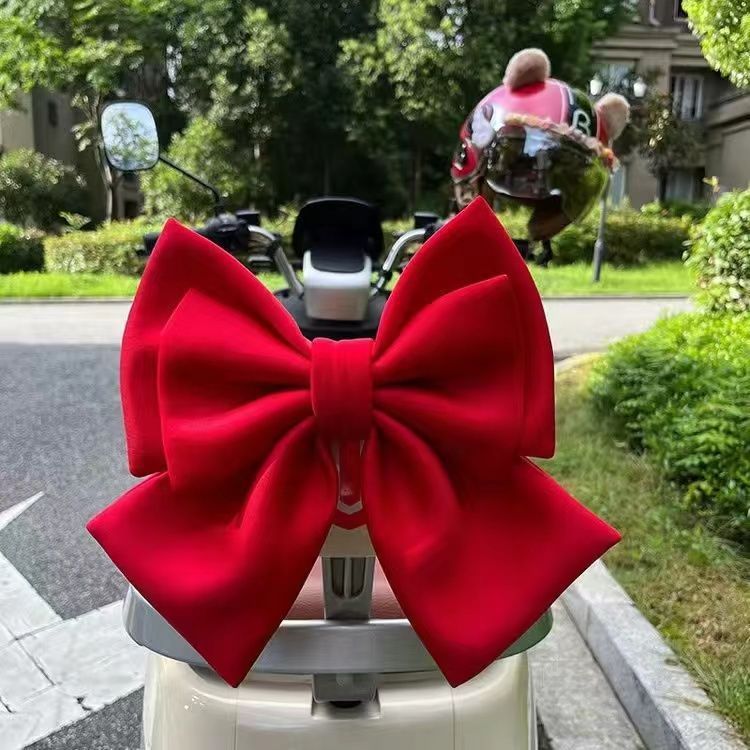 Red decorative bow