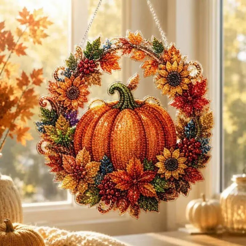 Harvest Pumpkin Wreath