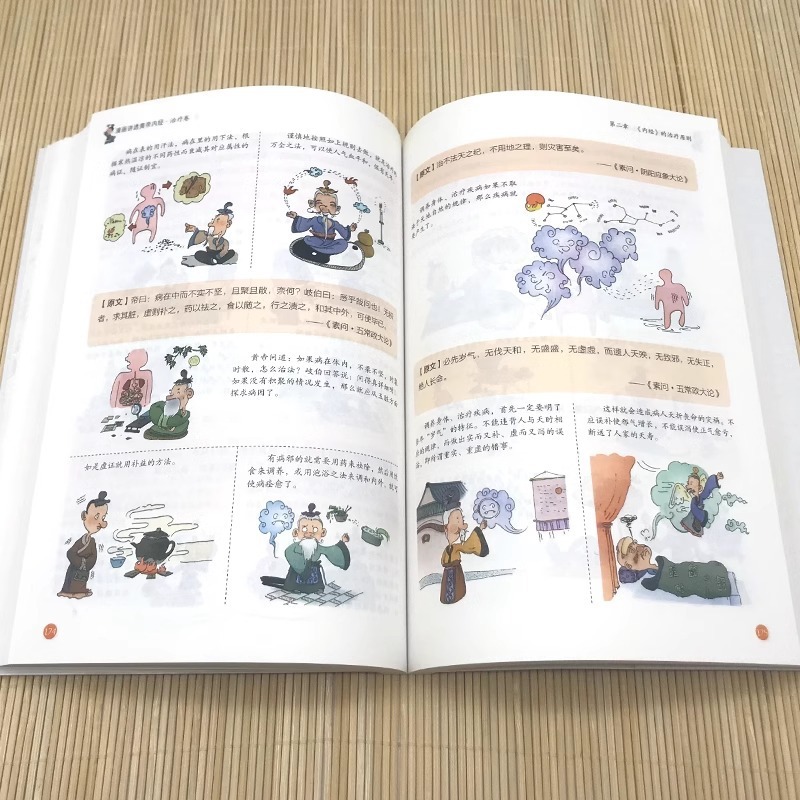 漫画は黄帝内経漫画図解版白話文カラー図版百病食療中医養生書籍を紹介します。|undefined