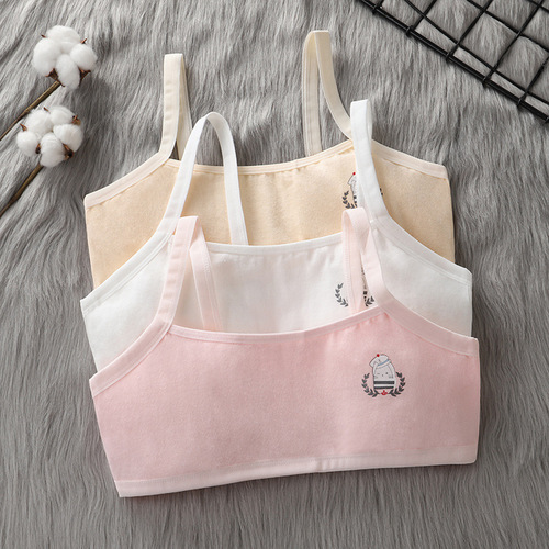 Developmental girls' non-wired underwear sports vests for teenagers, junior high school students and high school thin bras