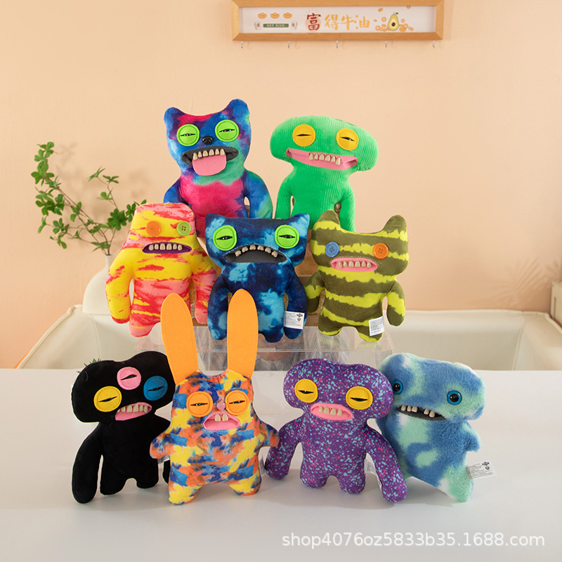 Cross-Border Cute Monster Doll Funky Tooth Treasure Ugly Cute Teeth Funny Plush Doll Children's Toys Foreign Trade Gifts
