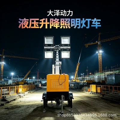 Japan Yanmar Power 8Kw10Kw15Kw Water-Cooled Diesel Generator Lighting Vehicle with All-Round Lighting