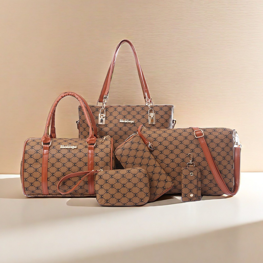 2024 New Fashionable and Trendy Six piece Set Mother Single Shoulder Crossbody Handbag Women's Bag_voghion.com