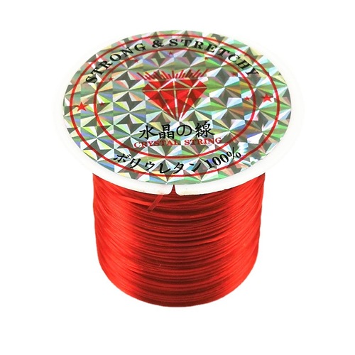 Wholesale colorful elastic thread, spandex flat elastic rope, crystal hair extension string, educational DIY bead threading cord material