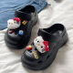 DIMIFEI Cartoon Cave Shoes Women's Summer Outer Wear Non-slip Deodorant Thick Sole Heightened Baotou Cute Sandals