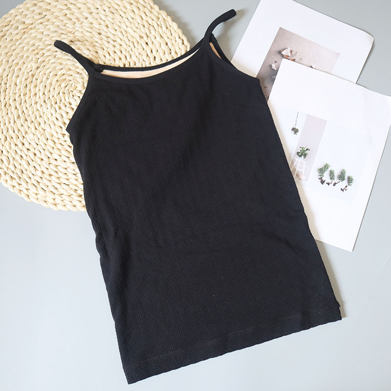 秋冬保暖背心吊带内衣学生加绒加厚修身打底无袖马甲上