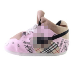 Tiktok mismo estilo parodia zapatos de grasa Coco pareja Zapatillas de algodón volver al futuro casa piso Kang hebilla 1 zapatos de algodón