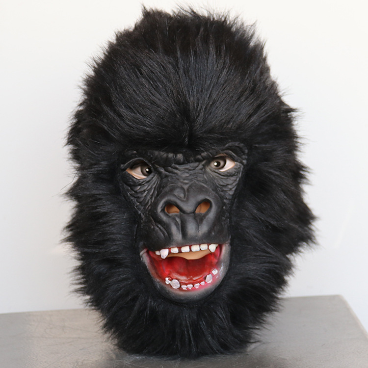 Maschera da gorilla per halloween accessorio per travestimento_voghion.com