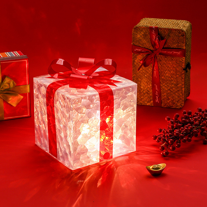 発光ギフトボックスクロスボーダークリスマス装飾レーザーギフトボックス|undefined