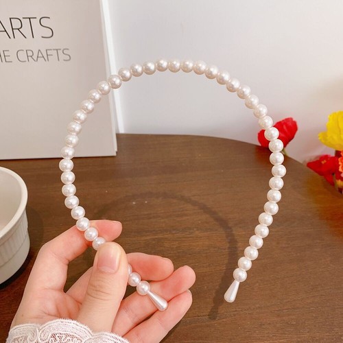Pearl headband retro French forest style super fairy headband internet celebrity  new style going out hairpin hairband jewelry