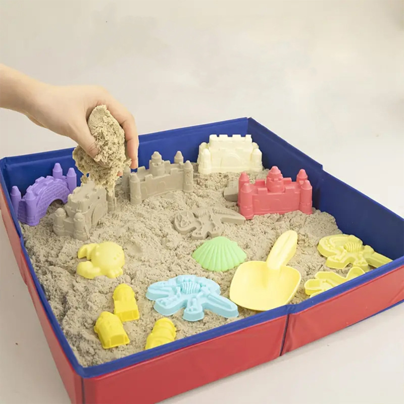 工場直販 PVCオックスフォード布製 折りたたみ式子供用砂場 宇宙屋外トレイ 早期教育玩具 知育玩具|undefined