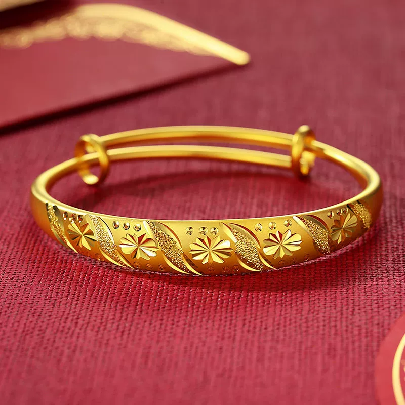 Golden adjustable fashionable gold bracelet, wholesale