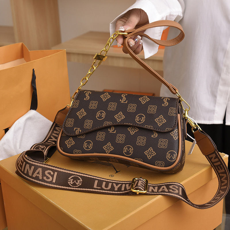 Brand Women's Bag New Fashion Top Quality Printed Small Square Bag Casual and Versatile Classic Crossbody Bag High-end Women's Bags_voghion.com