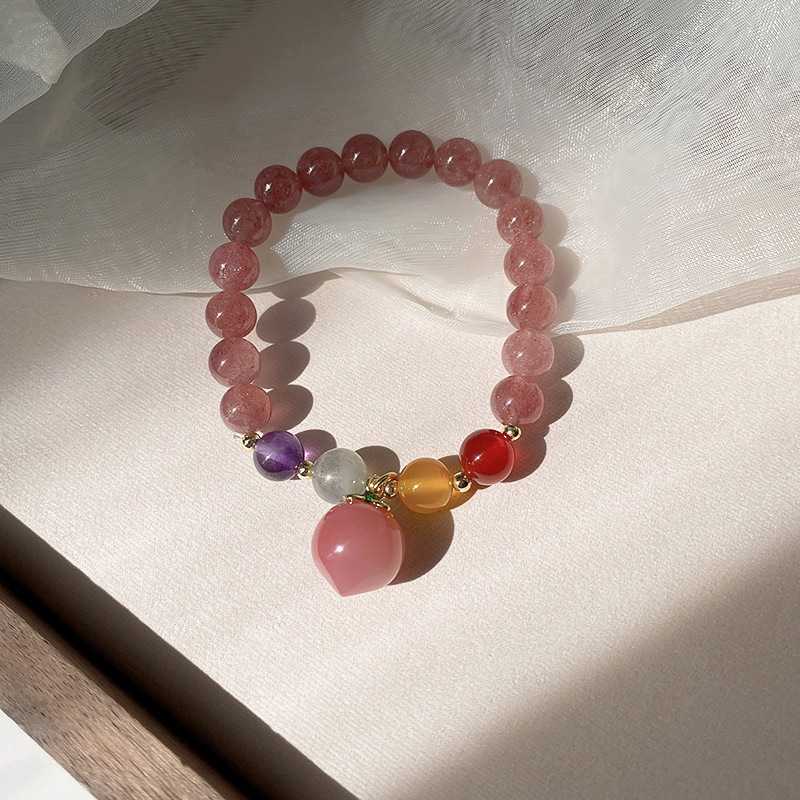 Flower Pattern Sweet Flower Freshwater Pearl Agate Beaded Plating Inlay Zircon Bracelets