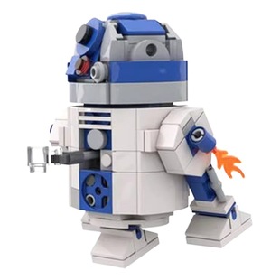 MOC Отечественные строительные блоки Сборка головоломки 48008 Робот R2-D2 Сборка строительных блоков костюм серии Звездные войны