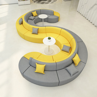 Kindergarten early education Hall training institution tutorial class Center Library parents rest area double-sided backrest sofa