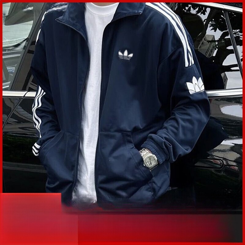 Cross-Border Classic Spring and Autumn Embroidered Clover Couple's Cardigan Sweatshirt Sports Casual Jacket