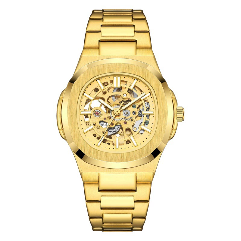 Швейцарские мужские часы, механические часы, полые новые мужские часы, автоматические брендовые деловые часы, оптом