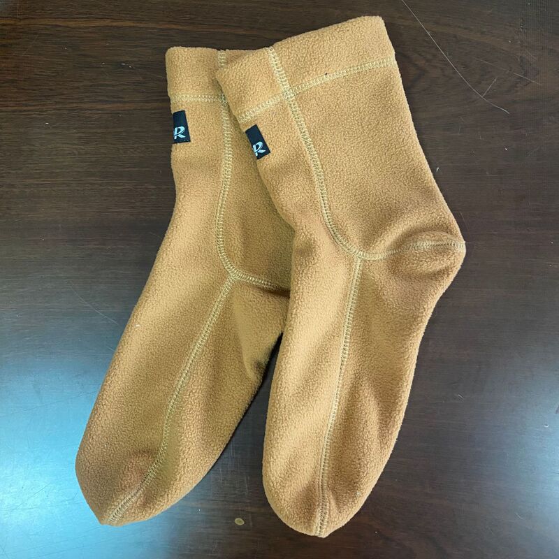 Winter cross-border European and American popular fleece socks for men and women, warm boot liner socks, ski socks, long warm foot socks