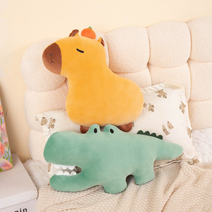 Original Animal Cat Pillow Maillard Cute Plush Toy Bedside Cushion Sofa Clip Leg Accompanying Gift for Women