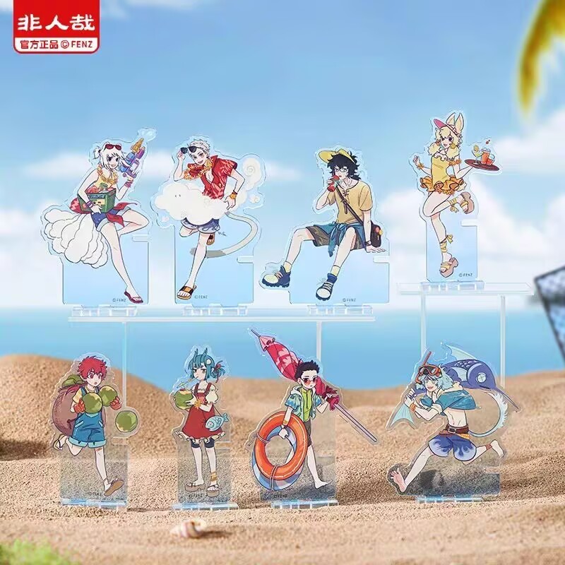 本物の非人間の島ユートピアシリーズアクリルスタンドブラインドボックスオリジナルリバースバッジグアンガ周辺機器|undefined