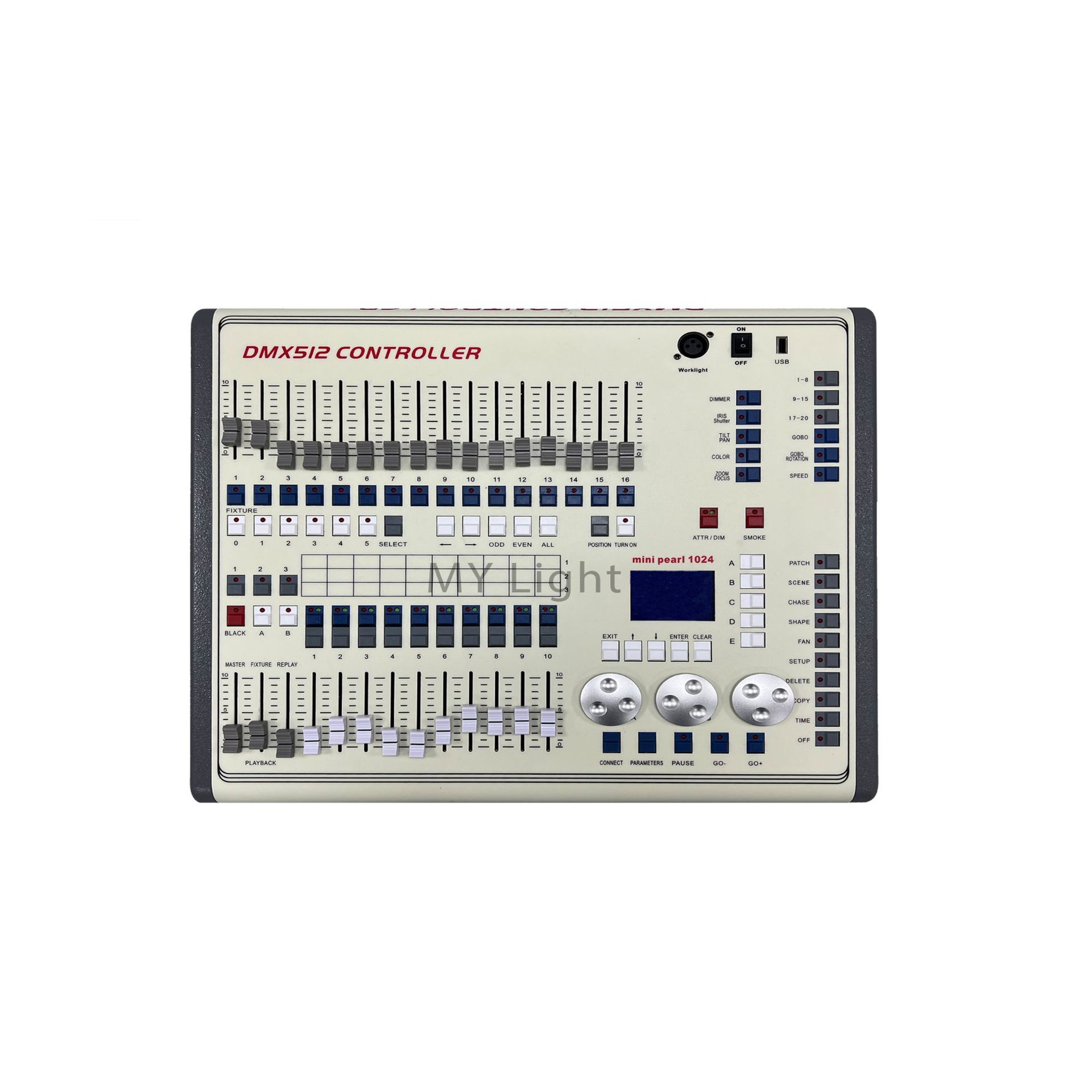 珍珠1024控制台婚庆酒吧演出舞台灯光控制器摇头光束灯dmx512控台