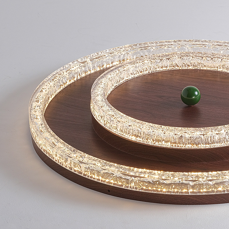 Lámpara de techo de dormitorio de estilo crema medieval francés